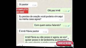 Esposa crente evangélica trai o marido e pede ajuda ao pastor, só que ele acaba fodendo ela tambem