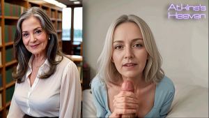 Your Busty Friend’s Grandma Helps You Jerk Off