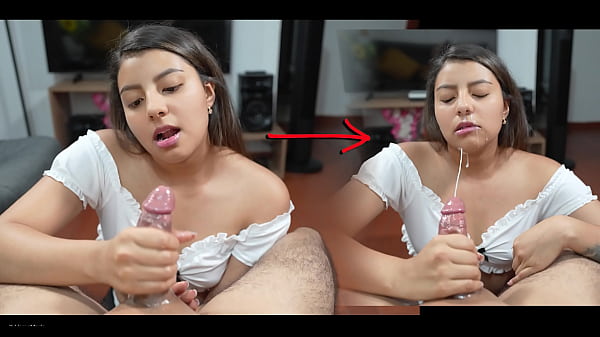 Amateur handjob – My stepsister helps me with my erection problem…