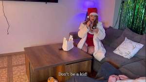 Magic XMas tree helped me to fuck the stepmother’s ass