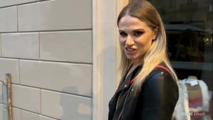 Risky Public Blowjob: Blonde Slut Swallows It All