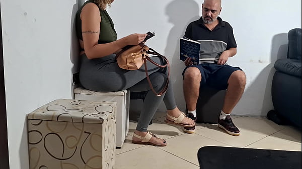 Flash of dick in the dentist’s waiting room and she groped it.