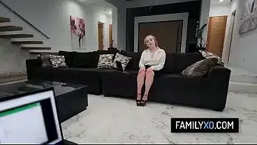 Blonde stepdaughter will do anything naughty to her stepdad – Eva Nyx