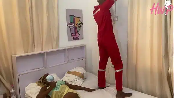 BLACK TECHNICIAN REPAIRS HORNY HOUSEWIFE PUSSY- PART 2. WATCH FULL PART IN RED ON 4K