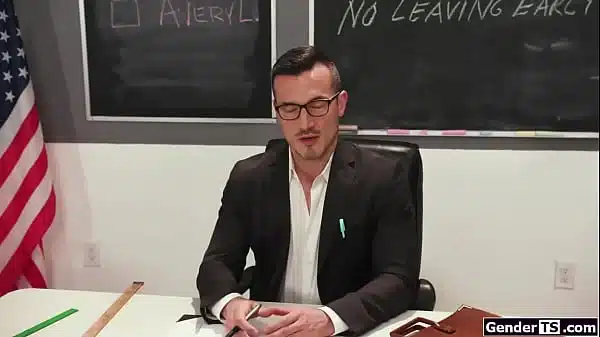 Thats alright thats ok my teachers gonna suck my cock today